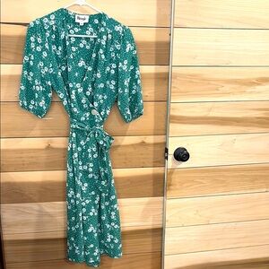 Rouje Green Wrap Dress